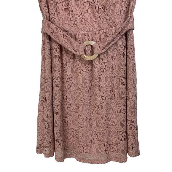 New Speechless Rose Lace A-line Dress Size Large - Picture 4 of 11